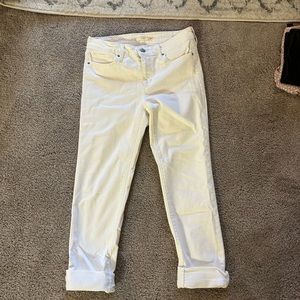 white Levi jeans